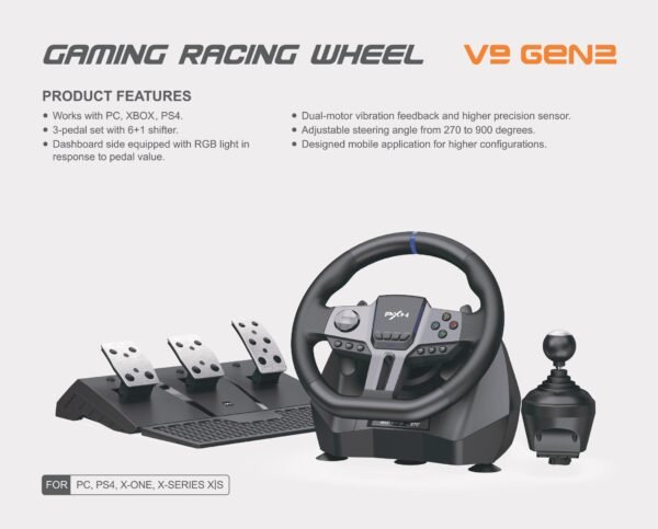 PXN STEERING WHEEL V9 GEN 2