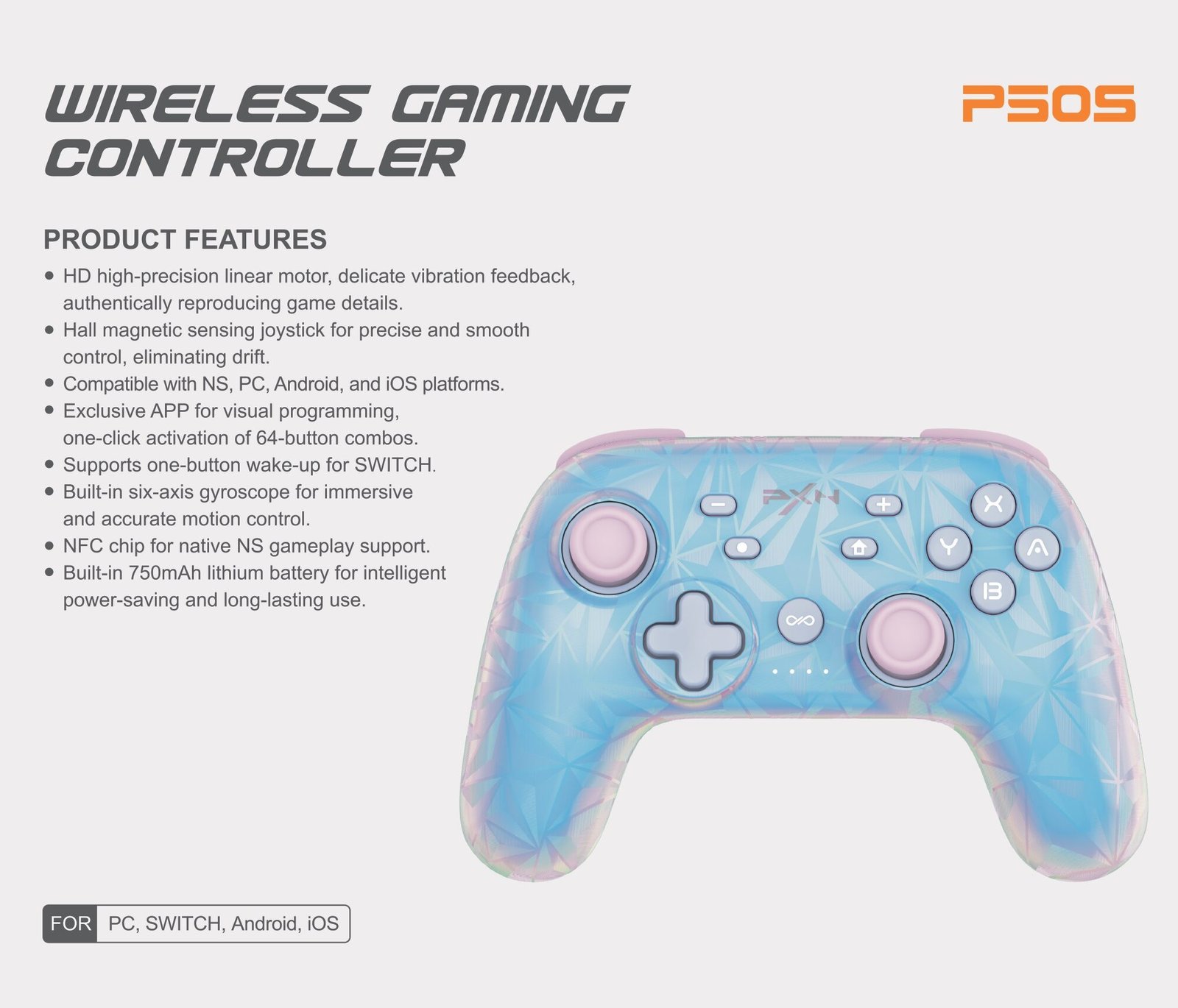 PXN P50S Wireless Gaming Controller